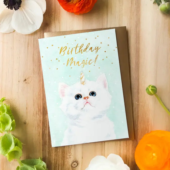 Kitticorn Birthday Magic | Greeting Card