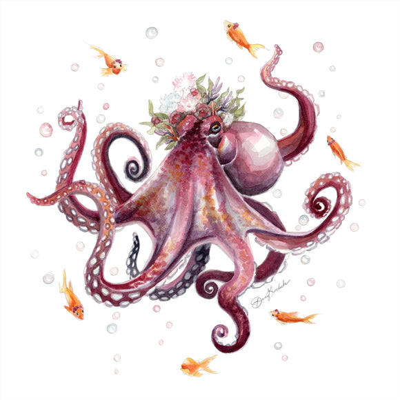 Lady Octopus Print