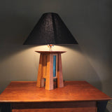 Lamp, Standard Prairie Deluxe Table Lamp With Black Shade