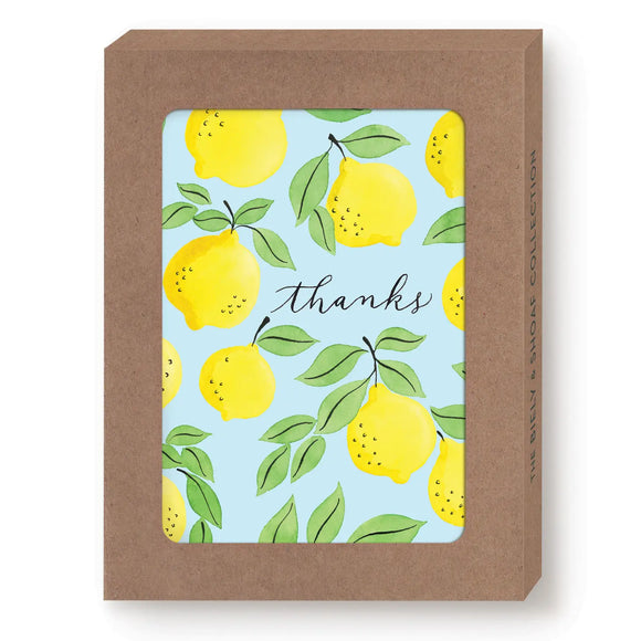Lemons Boxed Thank You Cards - Set of 10