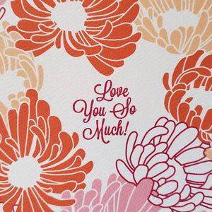 Love You So Much Valentines Day Greeting Card