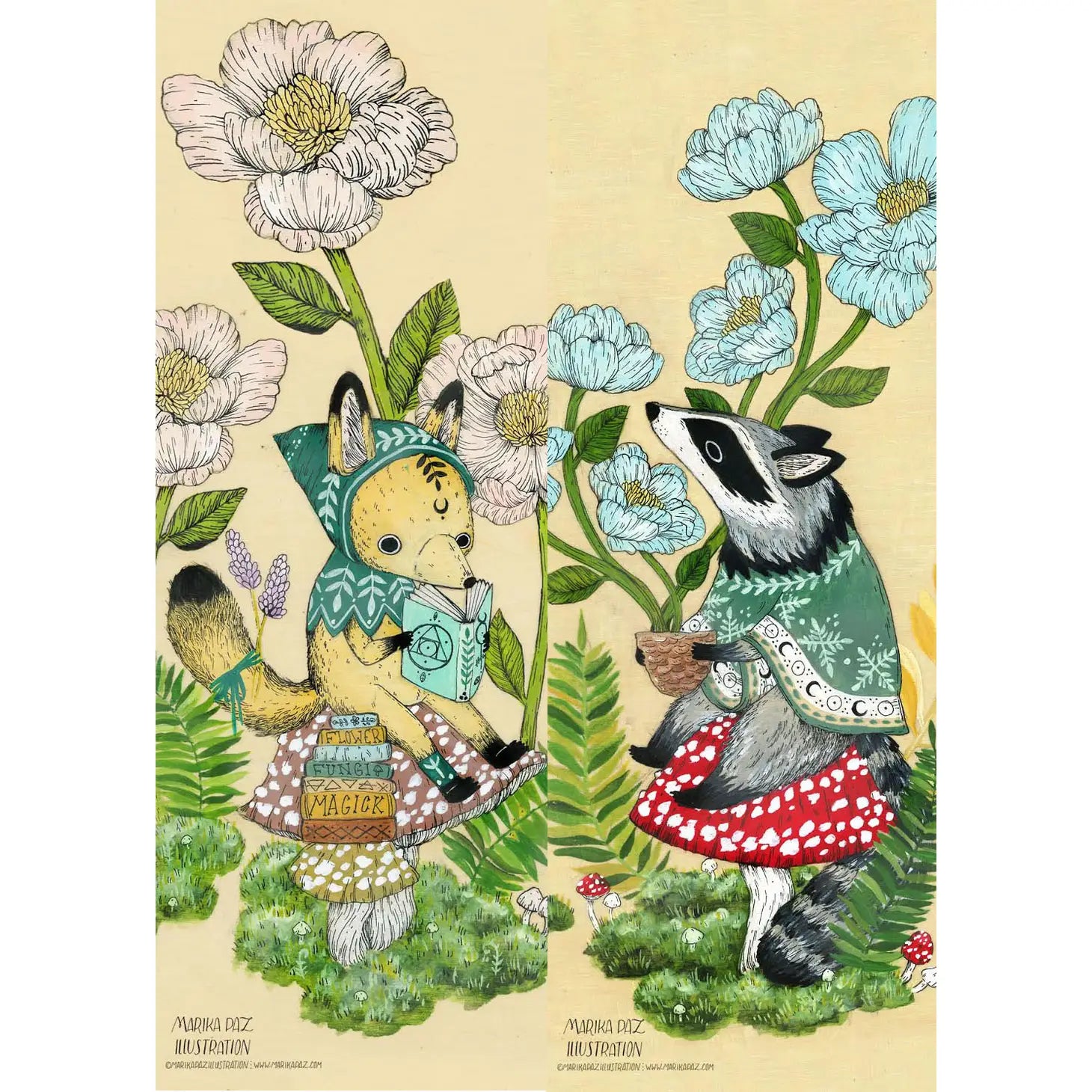 Bookmarks by Marika Paz Illustration