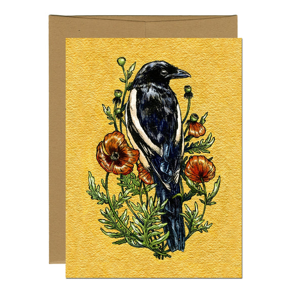 Magpie Greeting Card