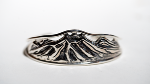 Majestic Mountain Cuff Bracelet - Sterling Silver