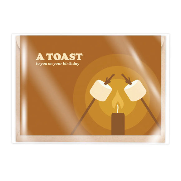 Marshmallow Toast Birthday Card