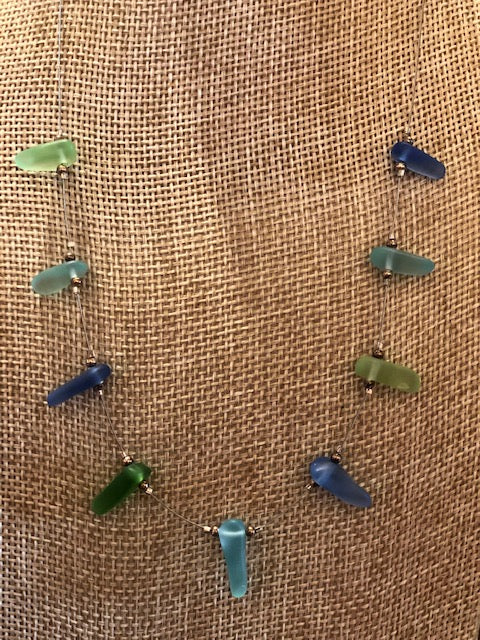 Mermaid Tears Seaglass Necklace