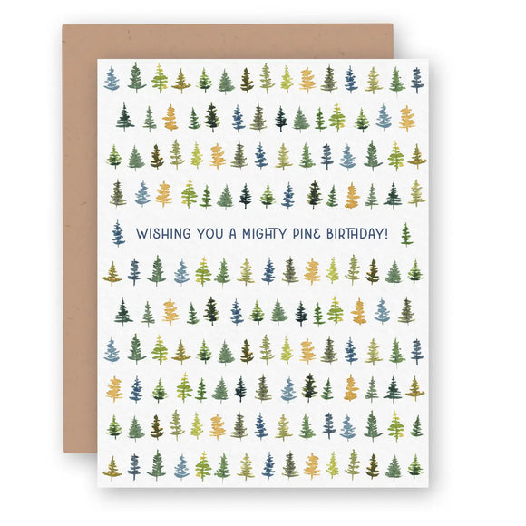 Mighty Pine Happy Birthday Card