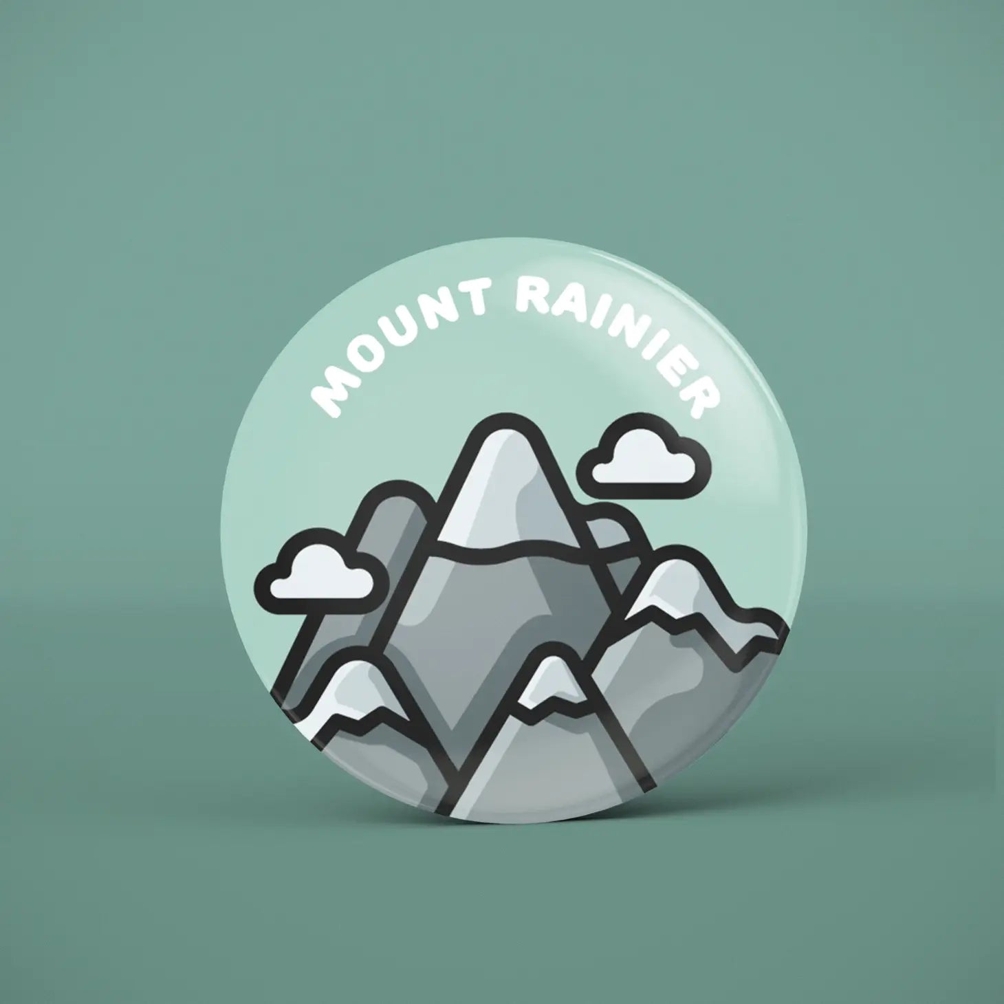 Mount Rainier National Park Button - Washington