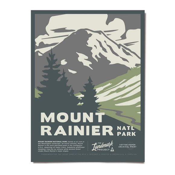 Mount Rainier National Park | 12x16 Poster