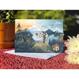 Mountain Sheep Greeting Card
