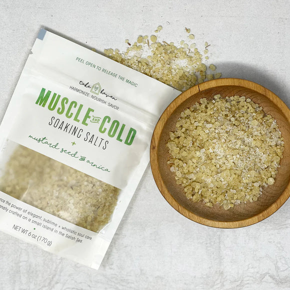 Muscle and Cold | Mustard Seed + Arnica Bath Soaking Salts