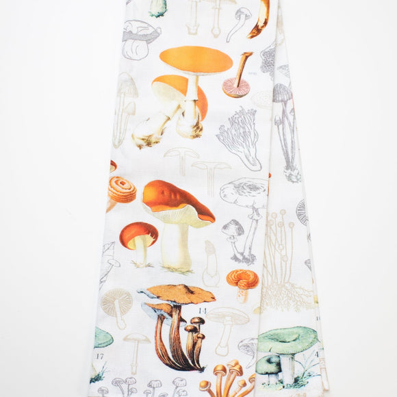 Mushroom Printed Tea Towel