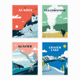 National Parks Postcard set