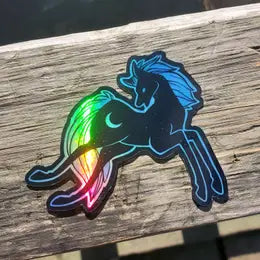 Night Mare Holographic Vinyl Sticker