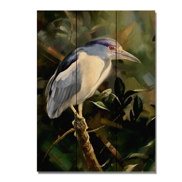 Night Light Wood Print