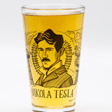 Nikola Tesla - Heroes of Science Pint Glass