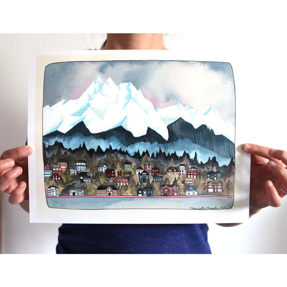 Northwest Olympic Mountains Art Print