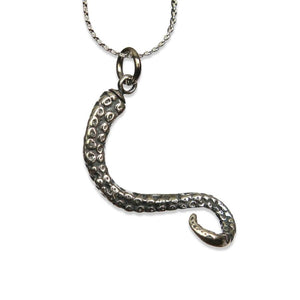 Octopus Tentacle Necklace - Sterling Silver