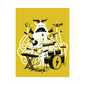 One Monster Band Screen Print