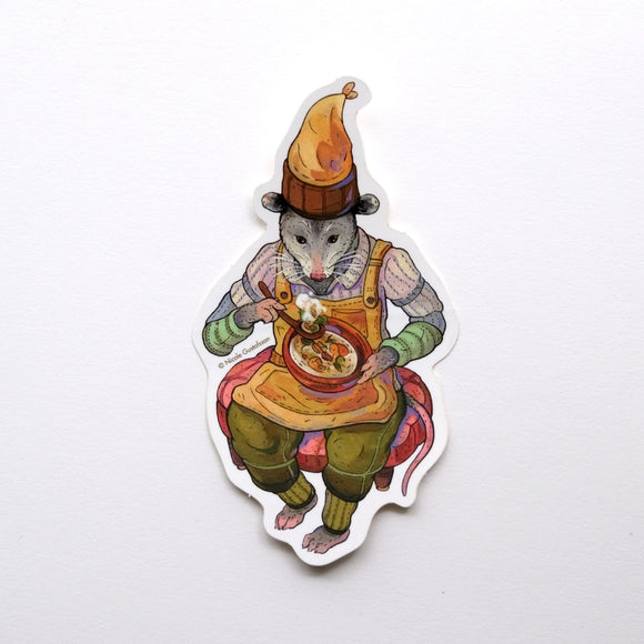 Opossum with Soup Sticker