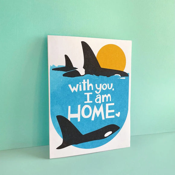 Orca Home Greeting Card