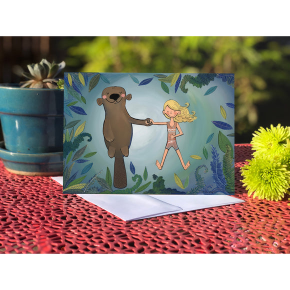 Otter (Blank Card)