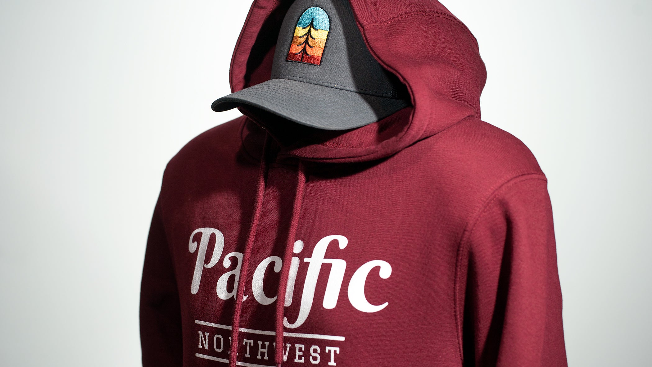 Pacific Northwest Pullover Hoodie | Crimson