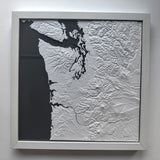 Pacific Northwest | 3D Topographical Wall Art