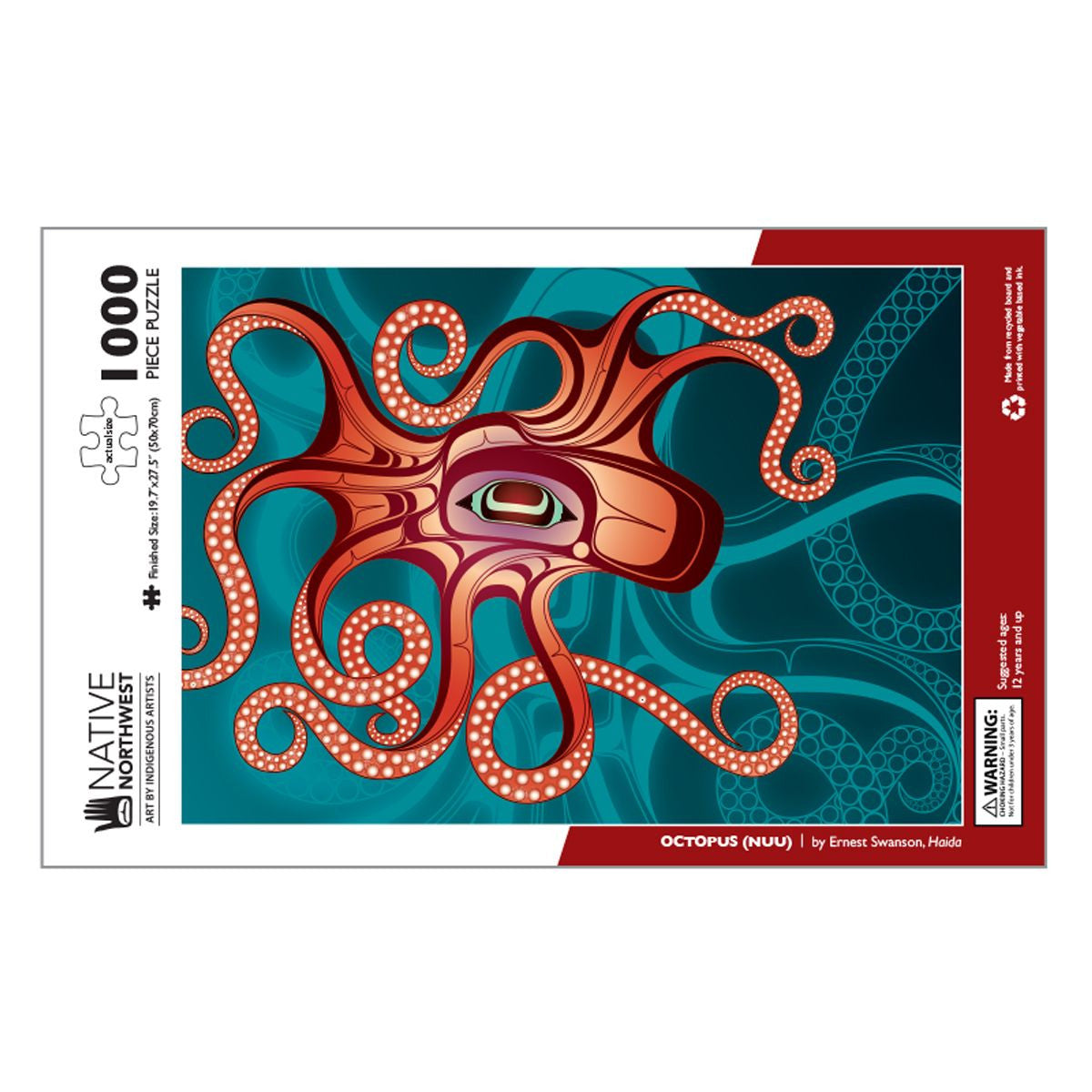Octopus (NUU) by Ernest Swanson, Haida (1000 Piece Puzzle)
