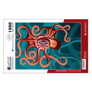 Octopus (NUU) by Ernest Swanson, Haida (1000 Piece Puzzle)