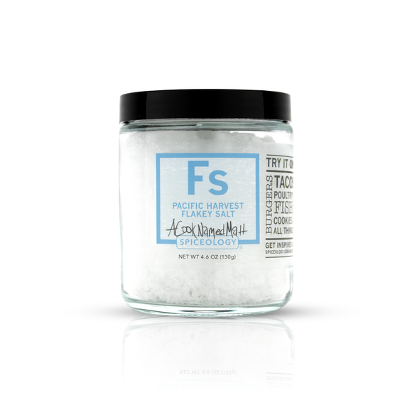 Pacific Harvest Flakey Salt | Glass Jar from A Cook Named Ma