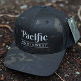 Pacific Northwest Embroidered (Curved Bill Trucker Hat)