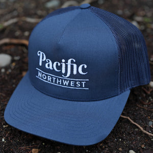 Pacific Northwest Embroidered (Curved Bill Trucker Hat)