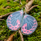 Papilio Rumanzovia Scarlet Mormon Butterfly Earrings