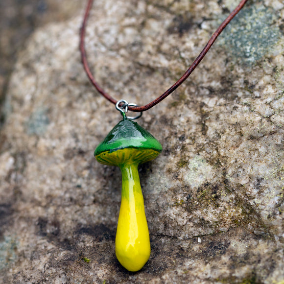 Parrot Toadstool Necklace
