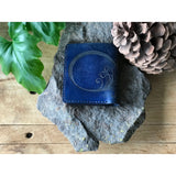 Peacock Blue Leather Bifold Wallet