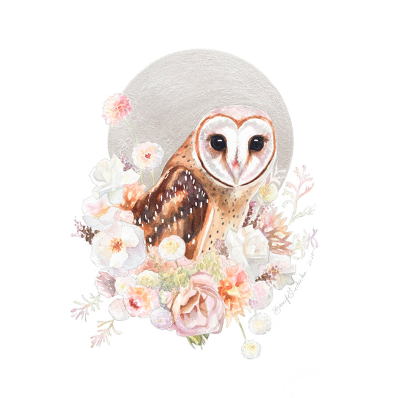 Pearl Owl | Art Print