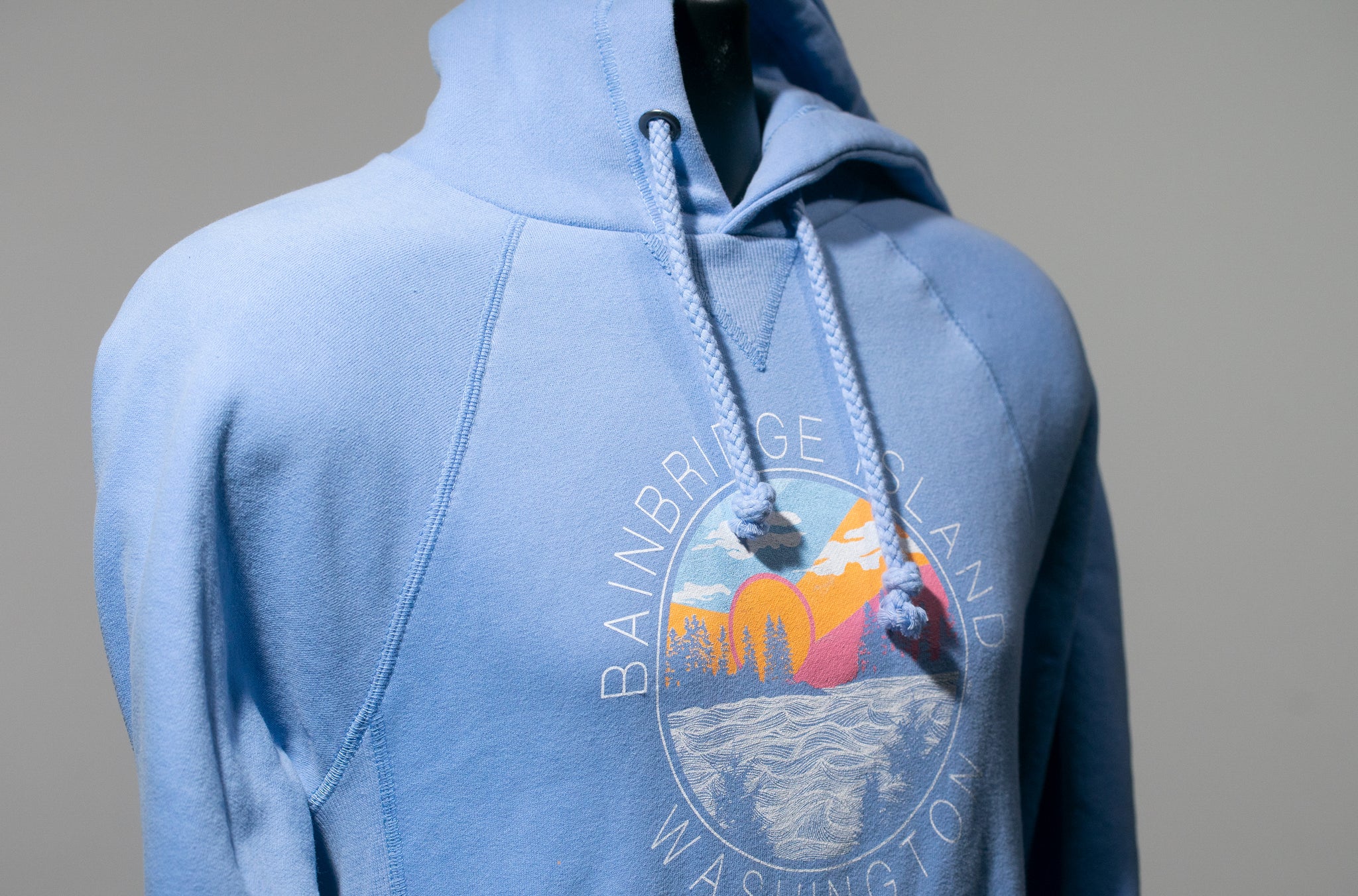 Bainbridge Island Sunset Hoodie  Periwinkle – Millstream Bainbridge