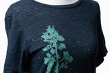 Pine Tree Flock Crew Tee Shirt [Navy]