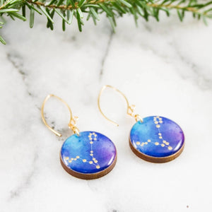 Pisces Hand-painted Constellation Earrings
