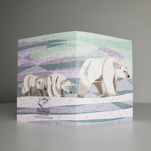 Polar Bears Blank Greeting Card
