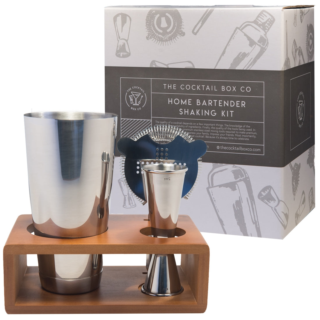 Premium Home Bartender Cocktail Kit - Boston Shaker Set - Thumbnail 2