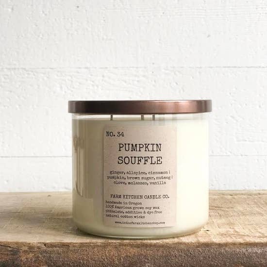 Pumpkin Souffle Soy Candle (Large)