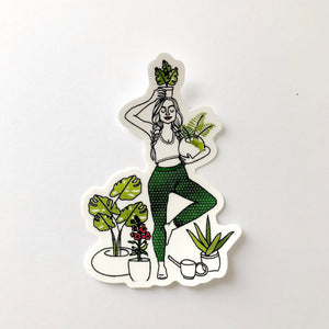 Rad Woman (Yoga+Pants) Sticker