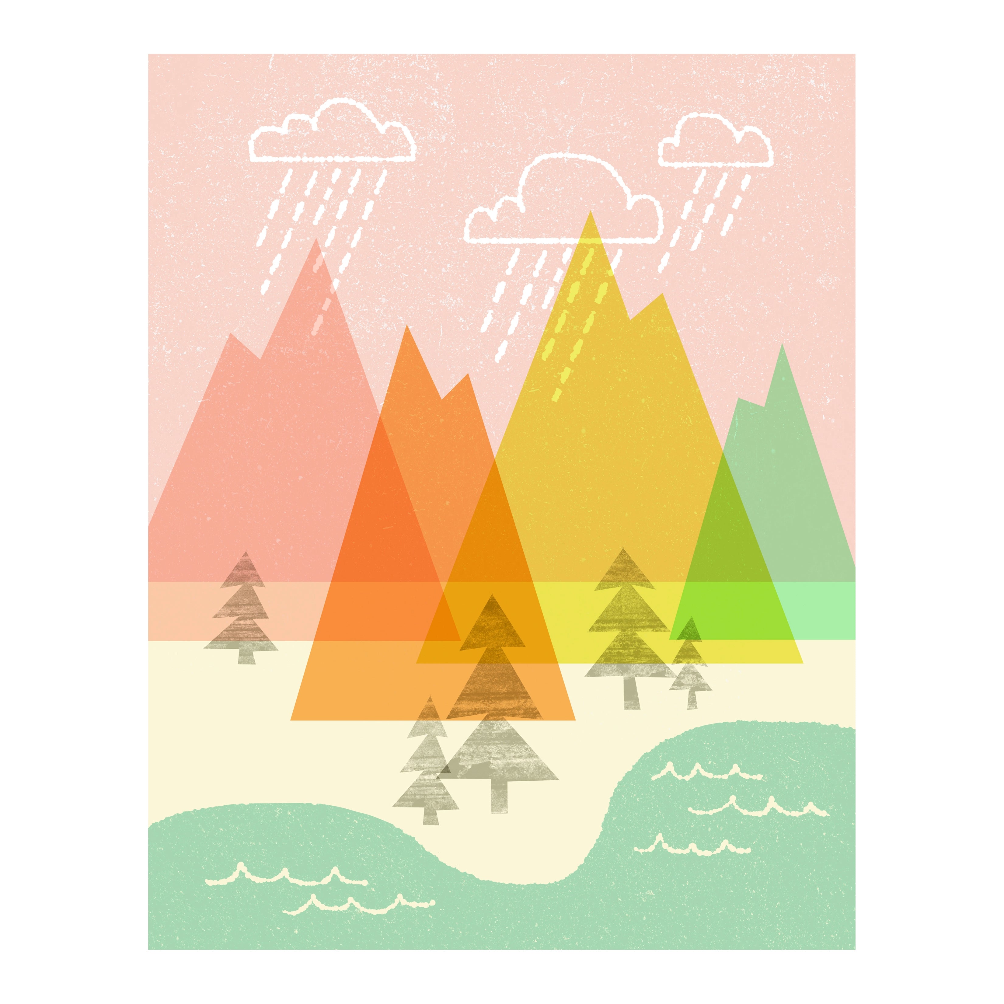 Raindrop Valley - Art Prints
