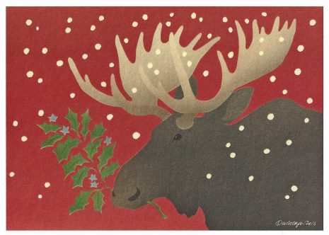 Red Moose Holiday Greeting Cards