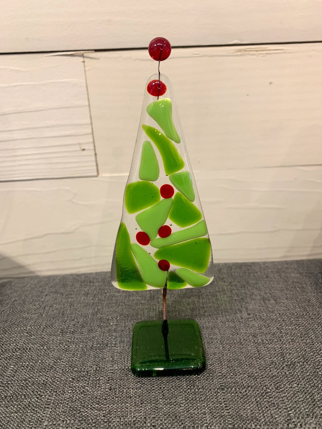 Fused Christmas Tree Dish – Ed's Emporium Art Glass Studio
