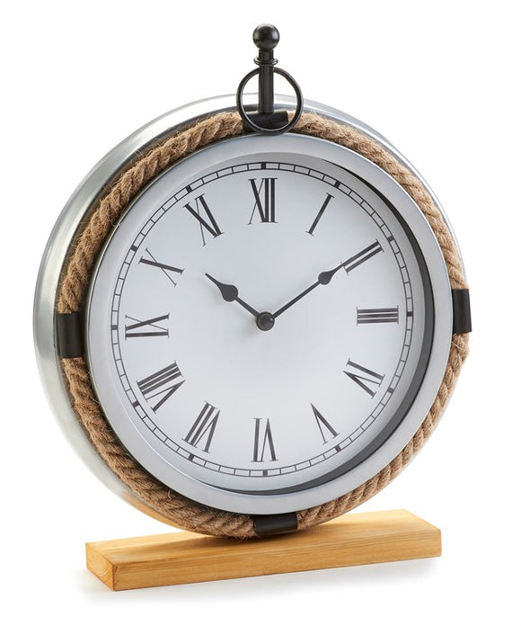 Rope Wrapped Tabletop Clock