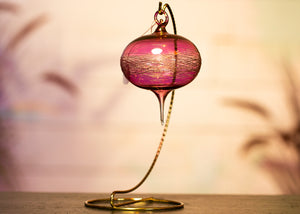 Blown Glass Ornament - Lavender