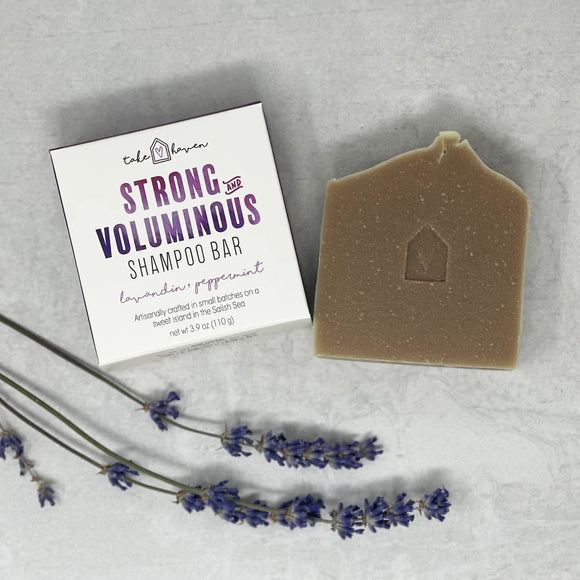Strong and Voluminous Shampoo Bar | Lavender, Peppermint